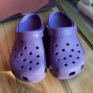 Purple CROCS! Size 7/8